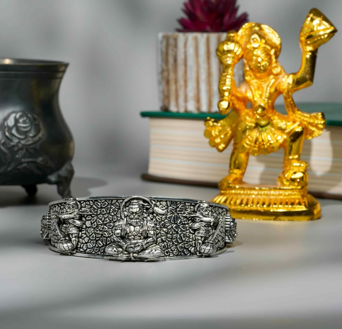 Lord Hanuman Kada Bracelet For Men